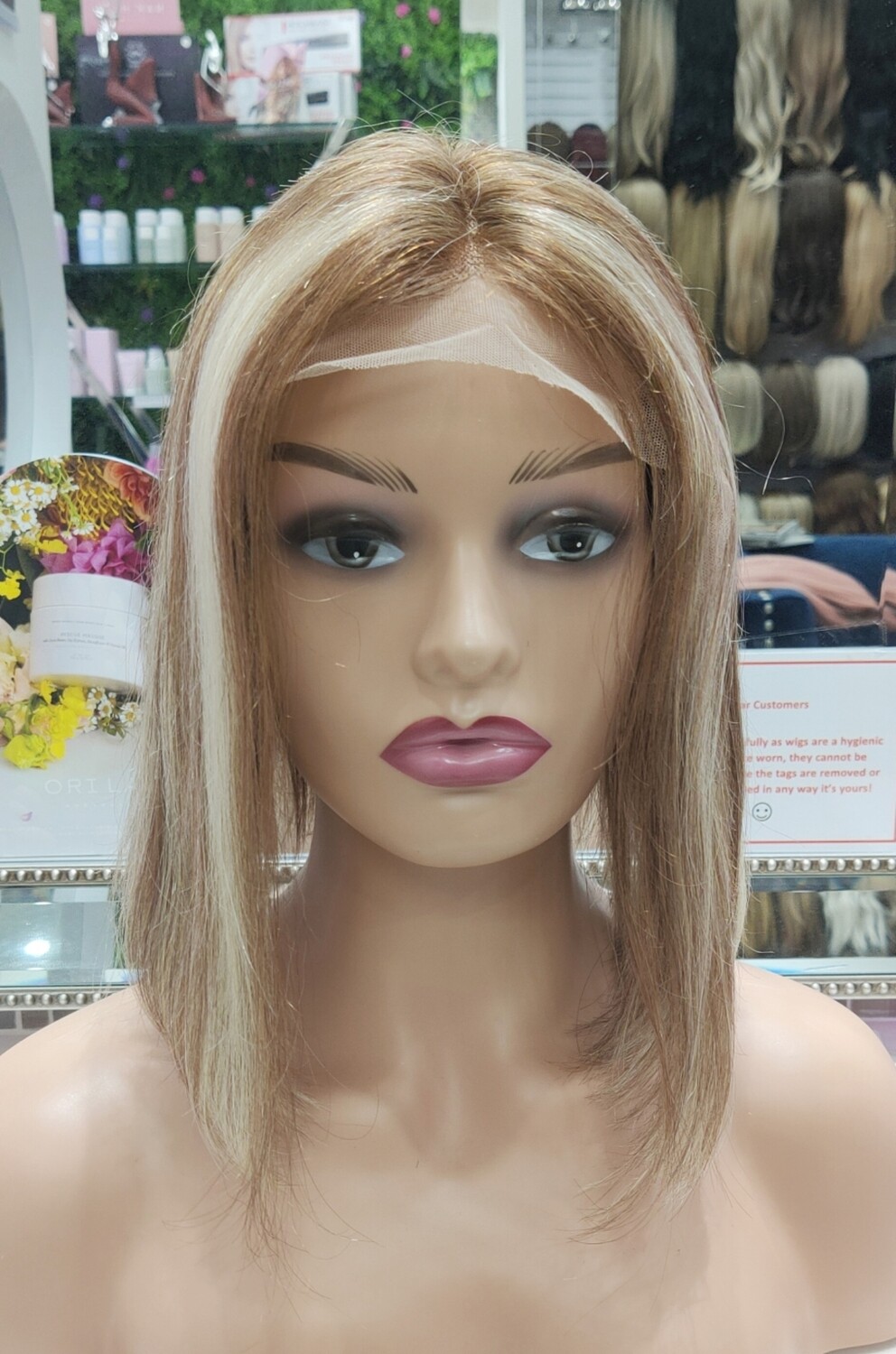Carmen - Wig - Dark Foiled Blonde Remy Hair Lace Front 