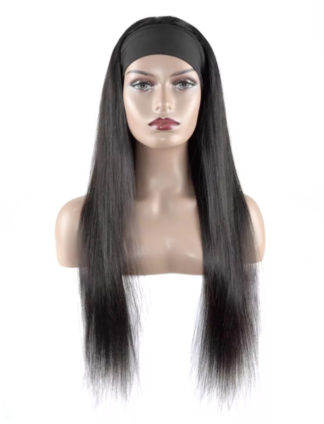 Lily - Headband Wig - Natural Black Remy Hair
