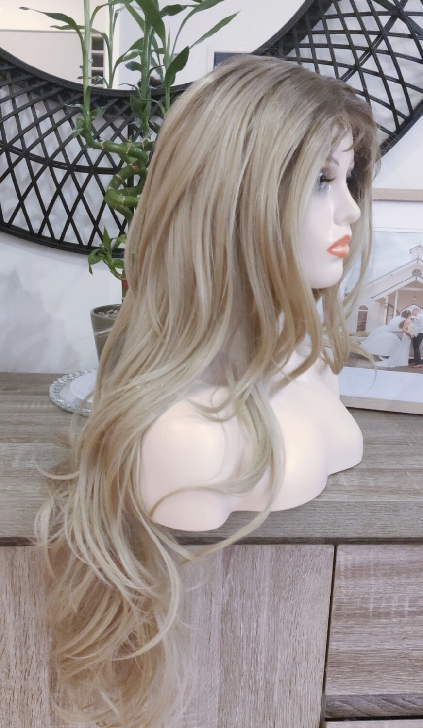 Remy Wig | Caramel Blonde Ombre Lace Front 