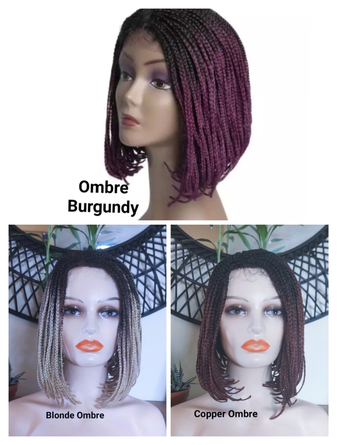 Emity Wig | Box Braid Bobs Lace Front