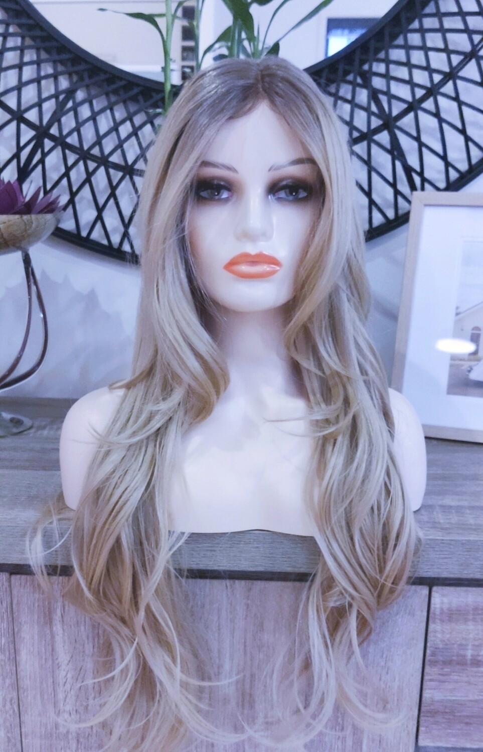 Remy Wig | Caramel Blonde Ombre Lace Front 