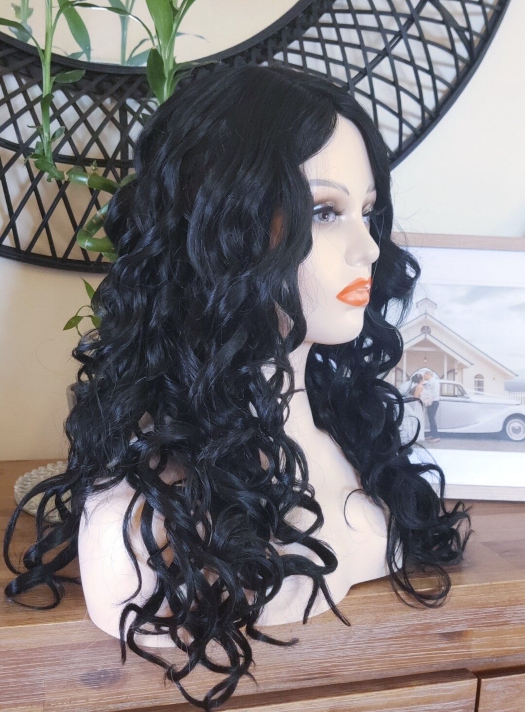 Lisa Wig | Jet Black Side Part Lace Front 