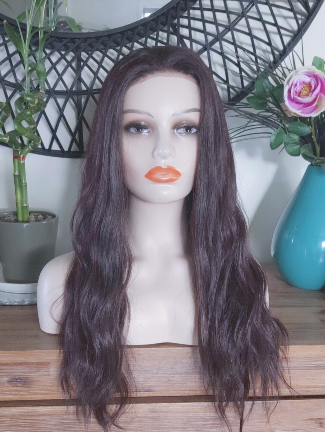 Eva - Wig - Dark Auburn Lace Front 