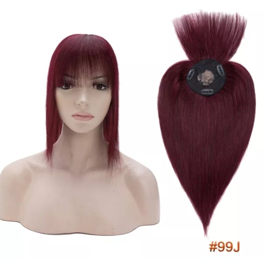HUMAN HAIR TOPPER Fringe | PU Base 8.5x8.5cm