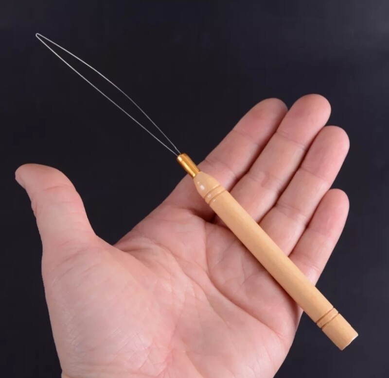 HAIR EXTENSION MICRO BEAD LOOPING THREADER
