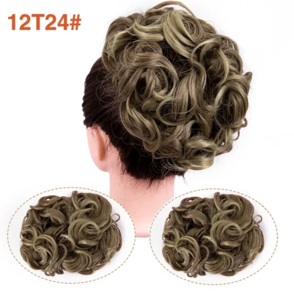 CURLY SYNTHETIC HAIR BUN