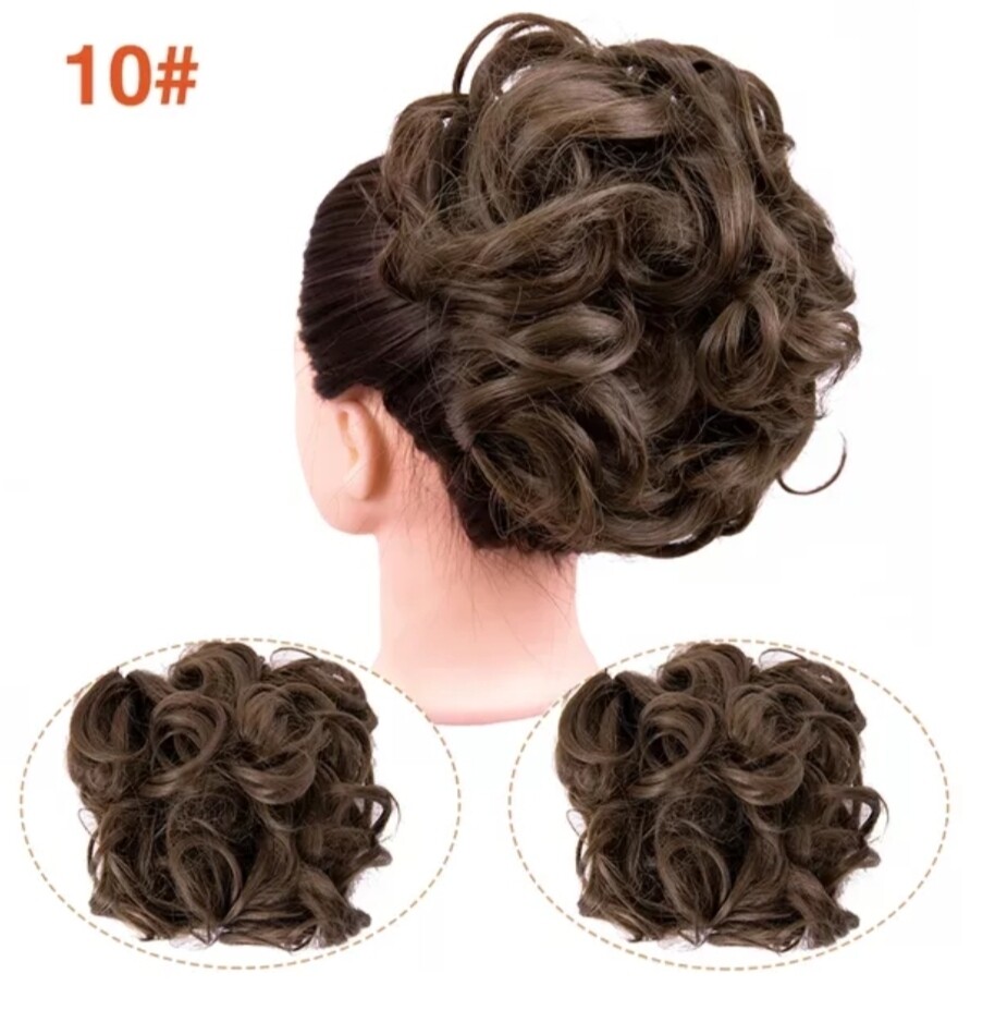 CURLY SYNTHETIC HAIR BUN