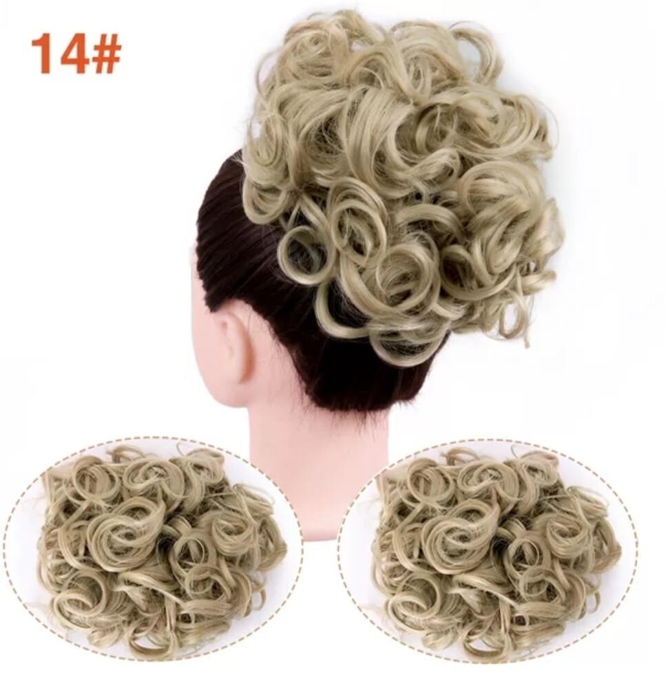 CURLY SYNTHETIC HAIR BUN