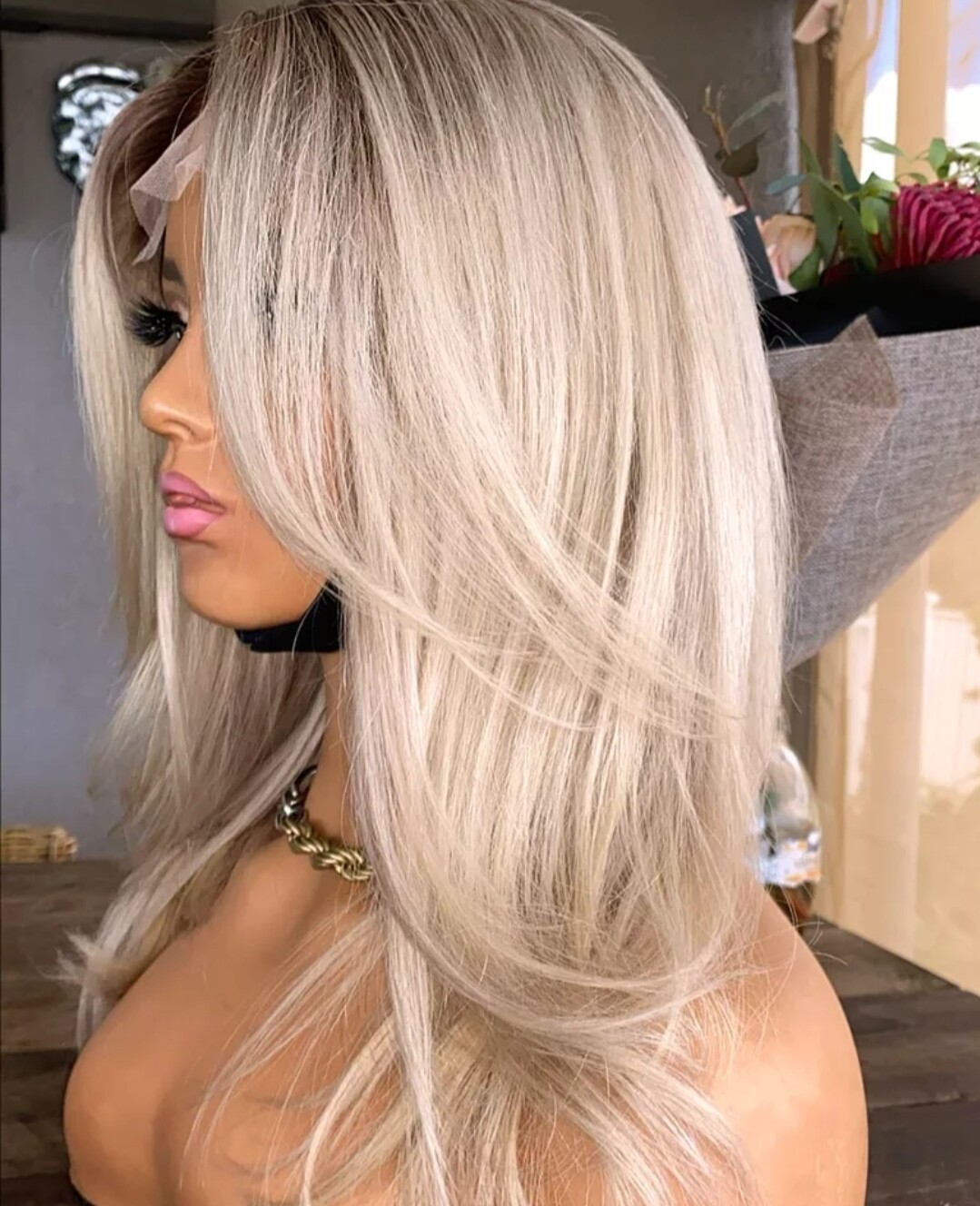 Erica Wig | Diamond Blonde Ombre Human Hair Lace Front