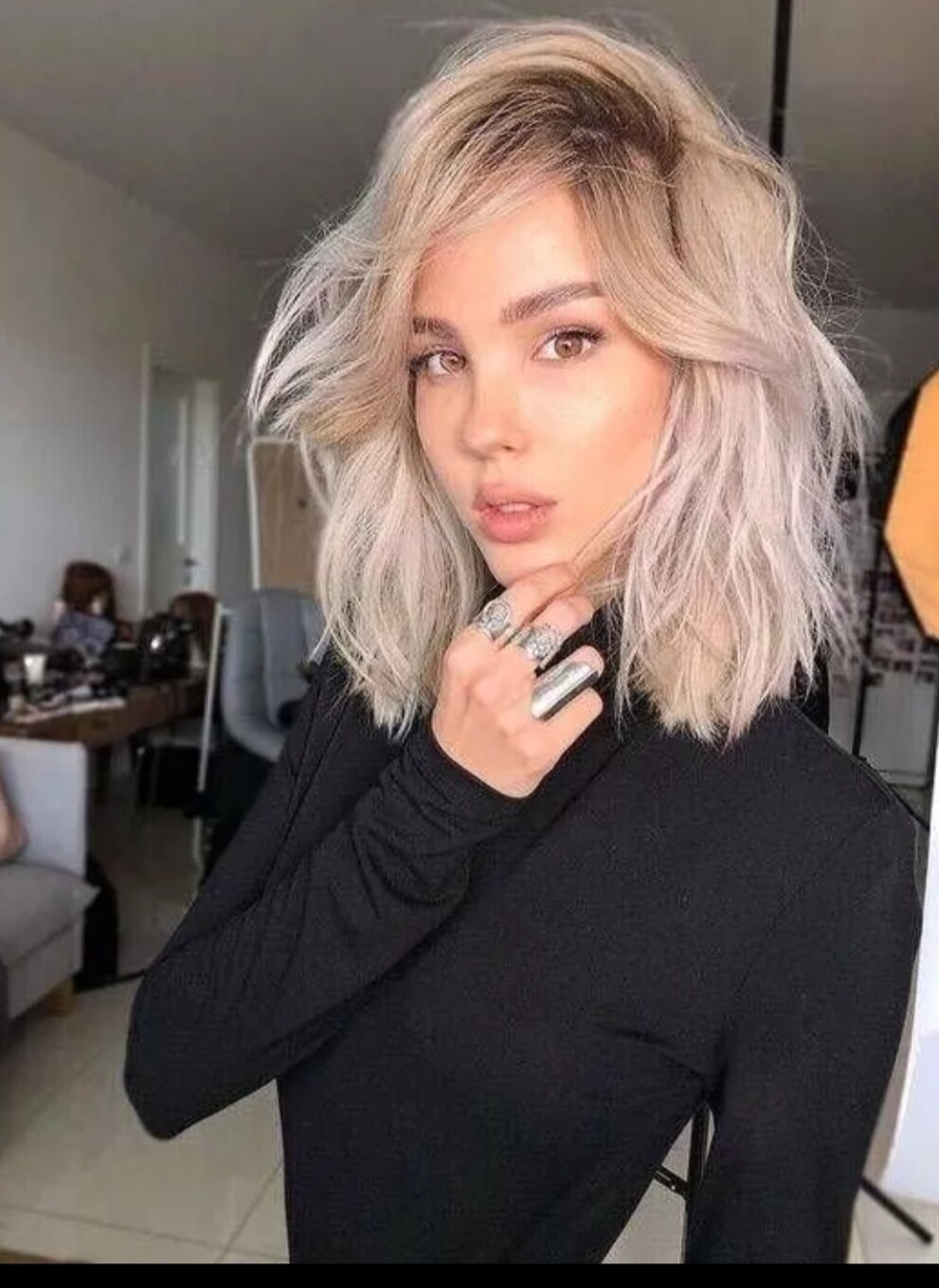 Alyssa Wig | Vanilla Blonde Ombre Human Hair Lace Front