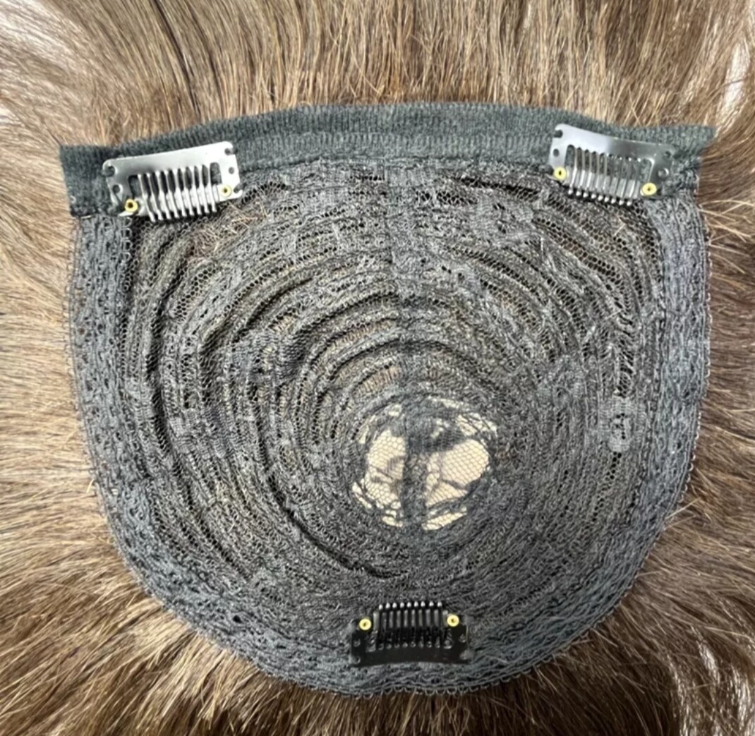 HUMAN HAIR TOPPER Fringe | PU Base