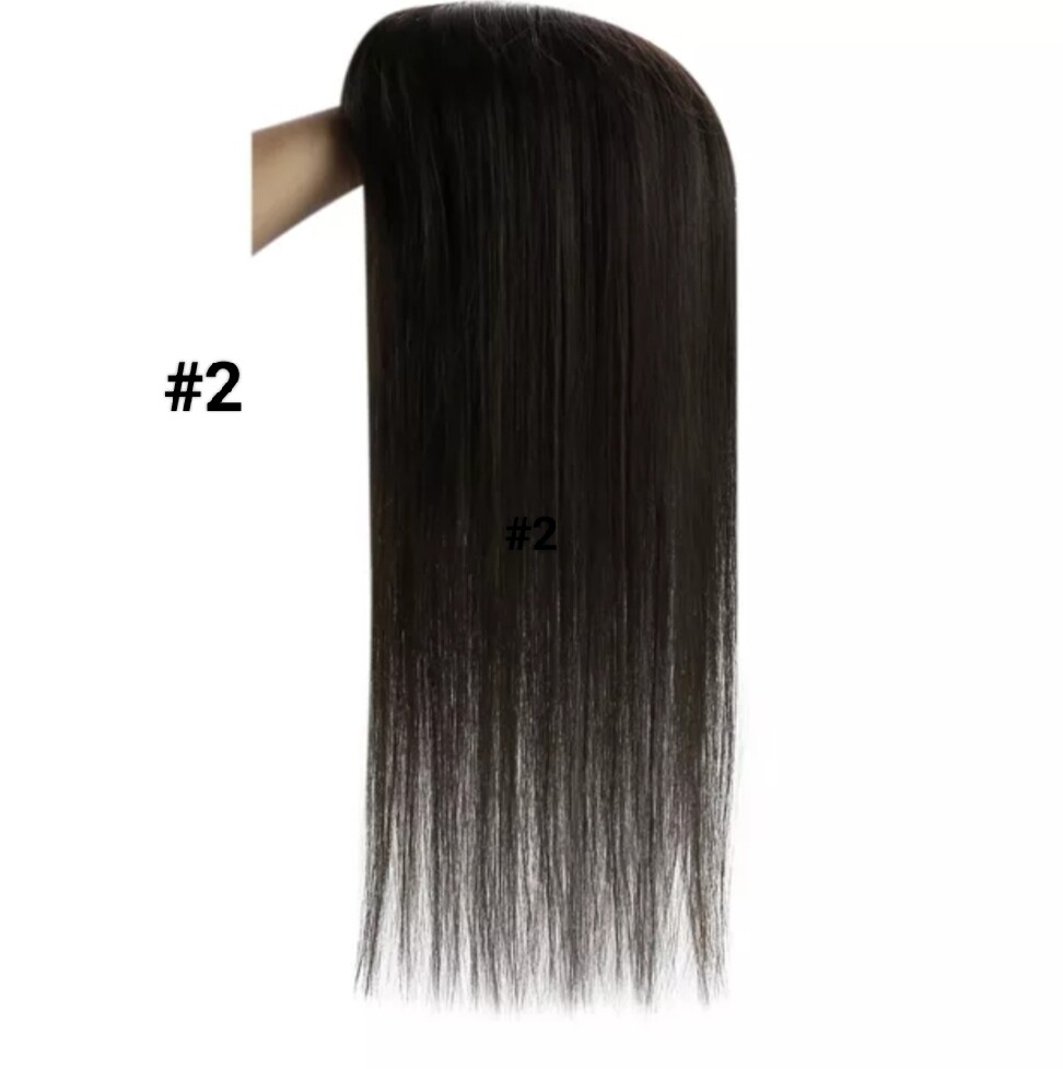 HUMAN HAIR TOPPER Mono Base 6x12cm | 8x13cm