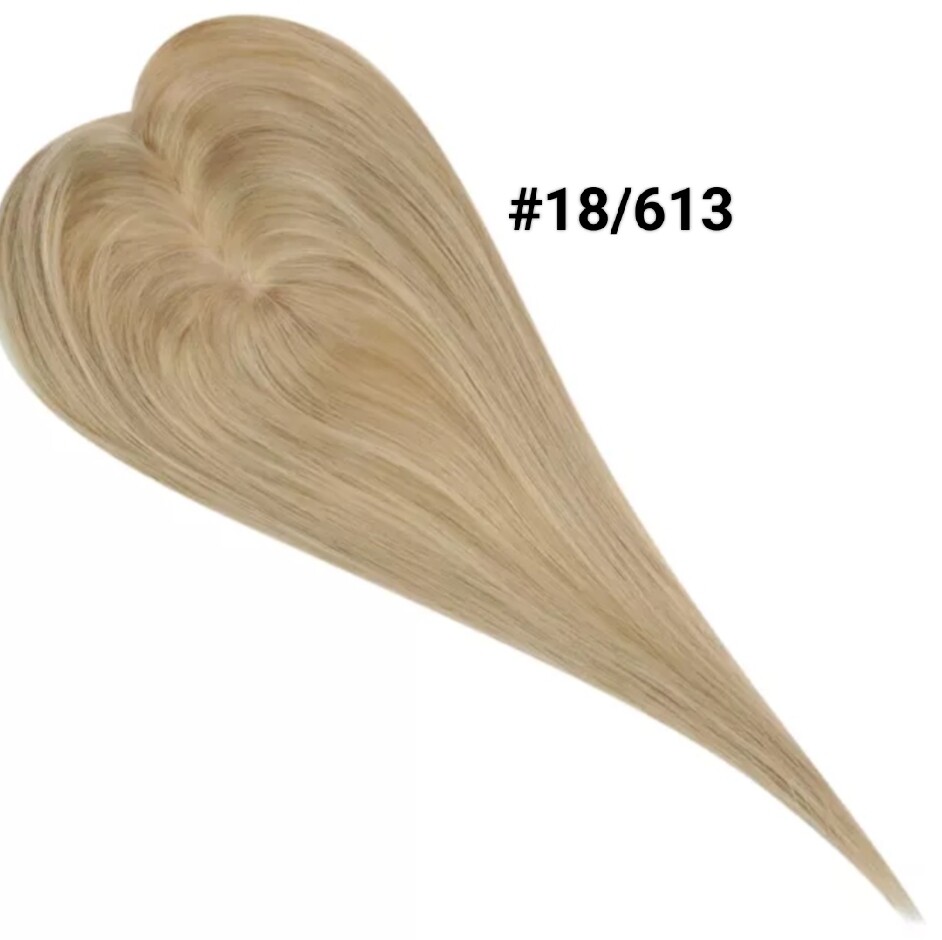 HUMAN HAIR TOPPER Mono Base 6x12cm | 8x13cm