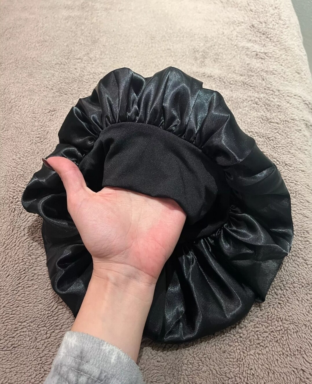 SATIN NIGHT BONNET CAP