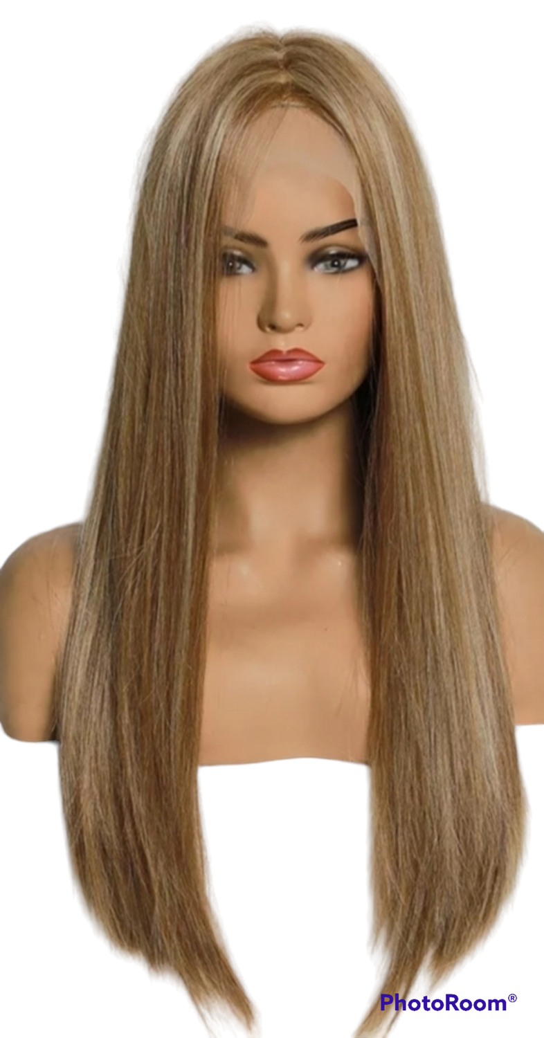 Bronwyn - Wig - Caramel Brown with Bronde Highlights Lace Front