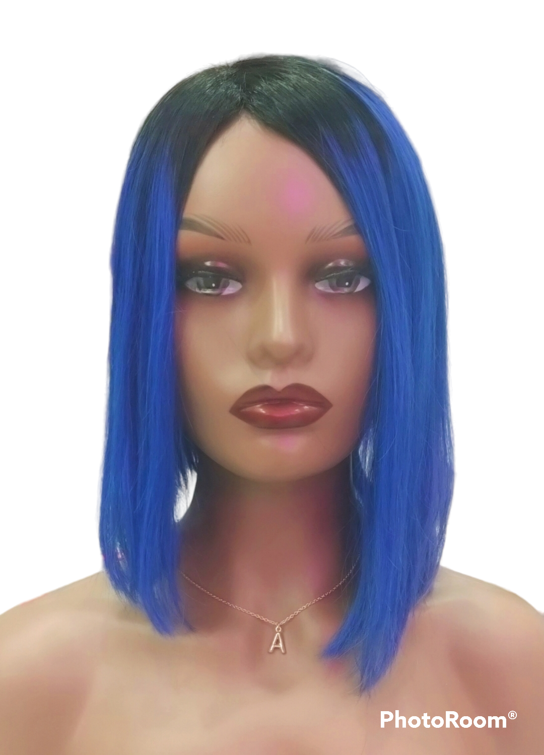 Blair - Wig - Royal Blue Ombre Remy Hair