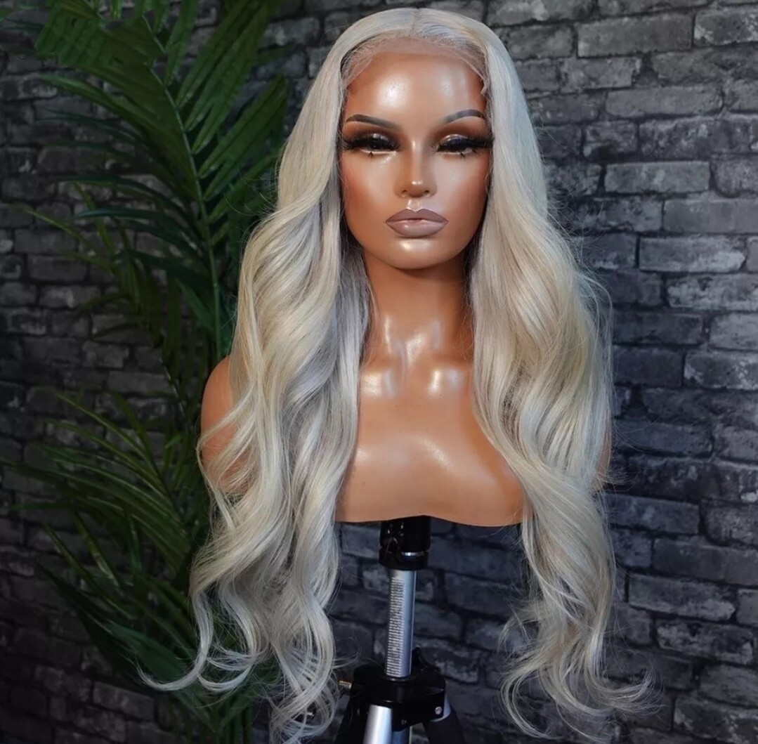 Brooky Wig | White Blonde Human Hair Lace Front