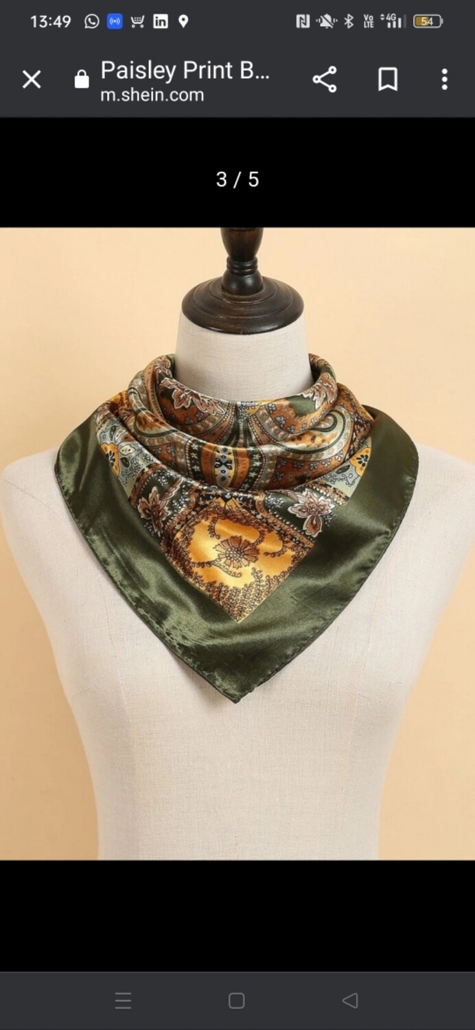 DESIGNER SILK HEADSCARF