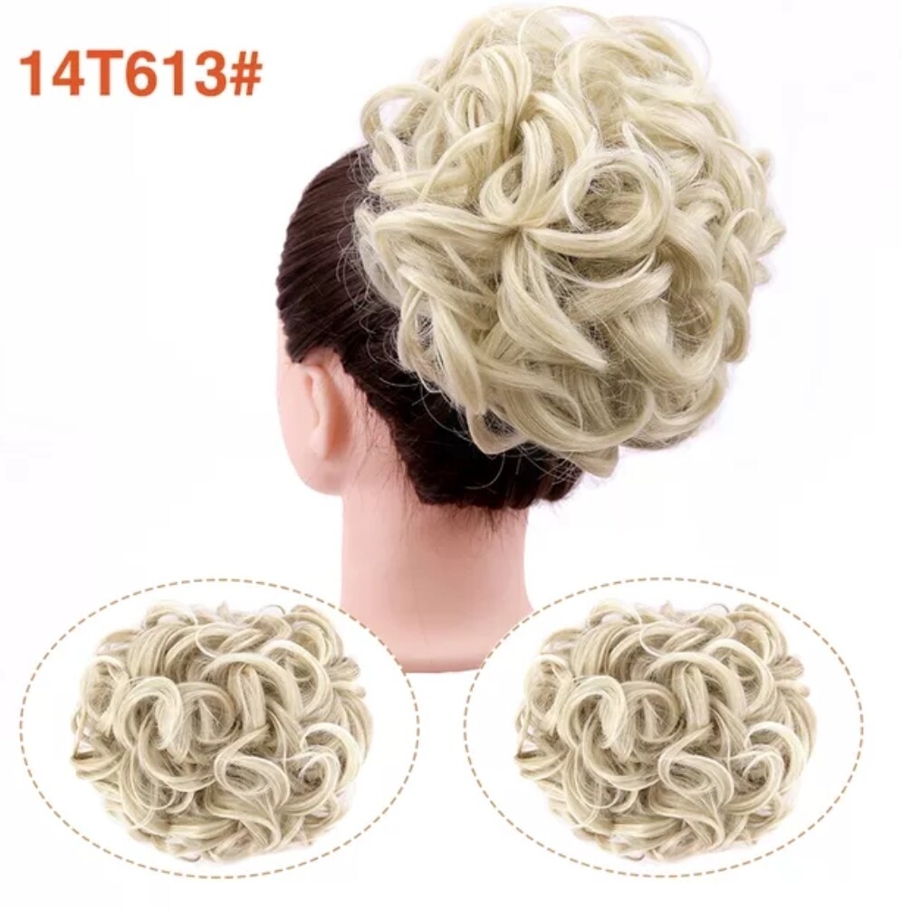 CURLY SYNTHETIC HAIR BUN