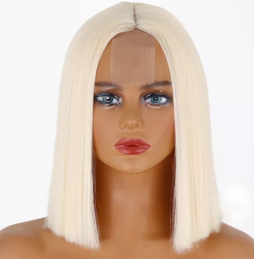 Cosplay - Wig - Platinum Blonde Lace Part
