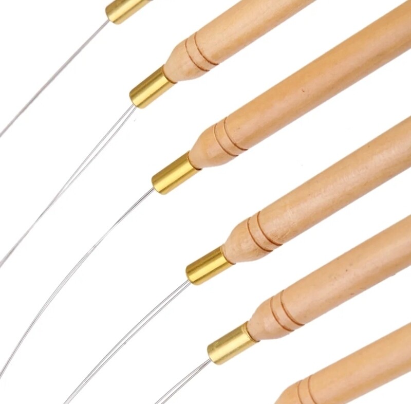 HAIR EXTENSION MICRO BEAD LOOPING THREADER