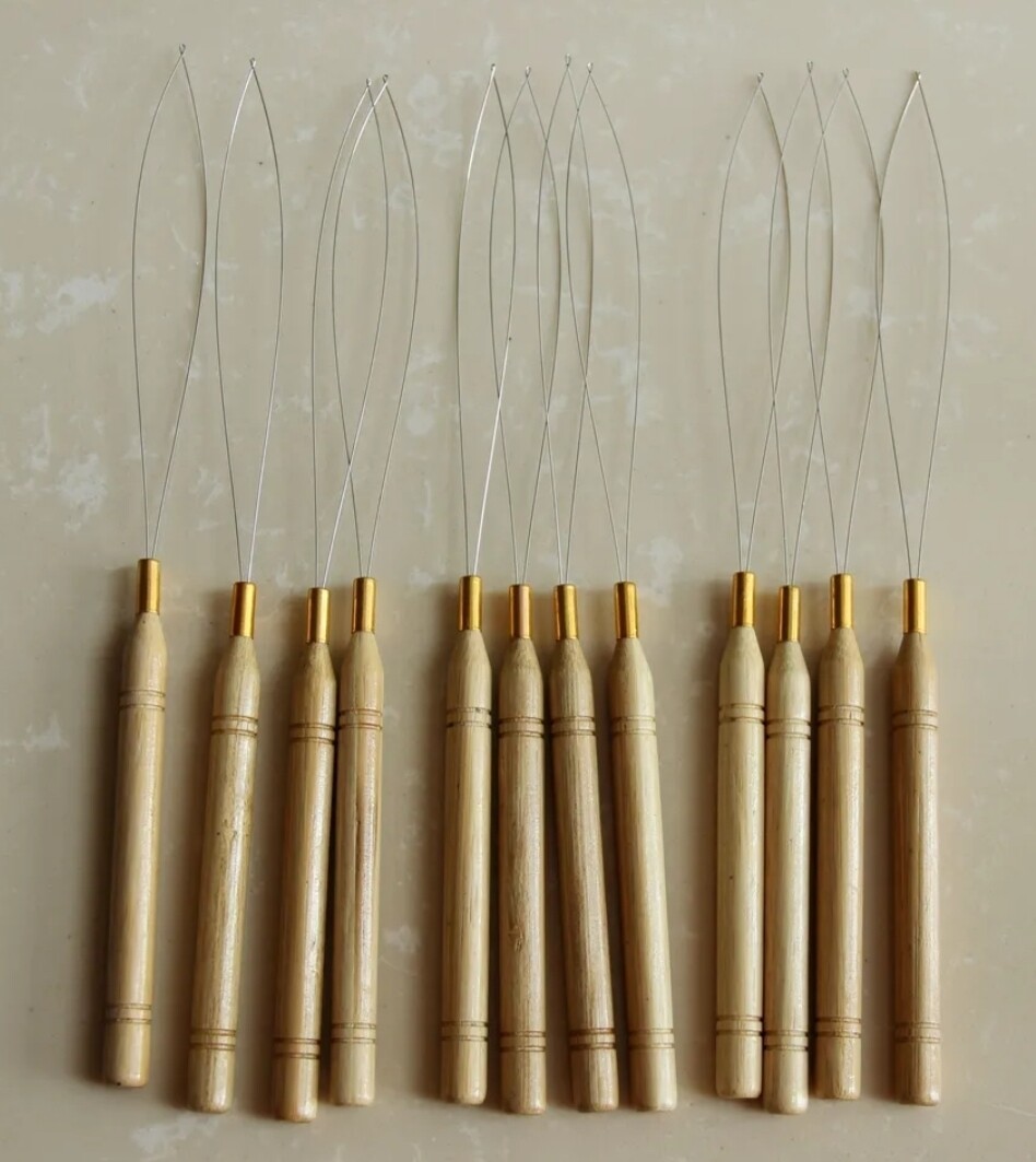 HAIR EXTENSION MICRO BEAD LOOPING THREADER