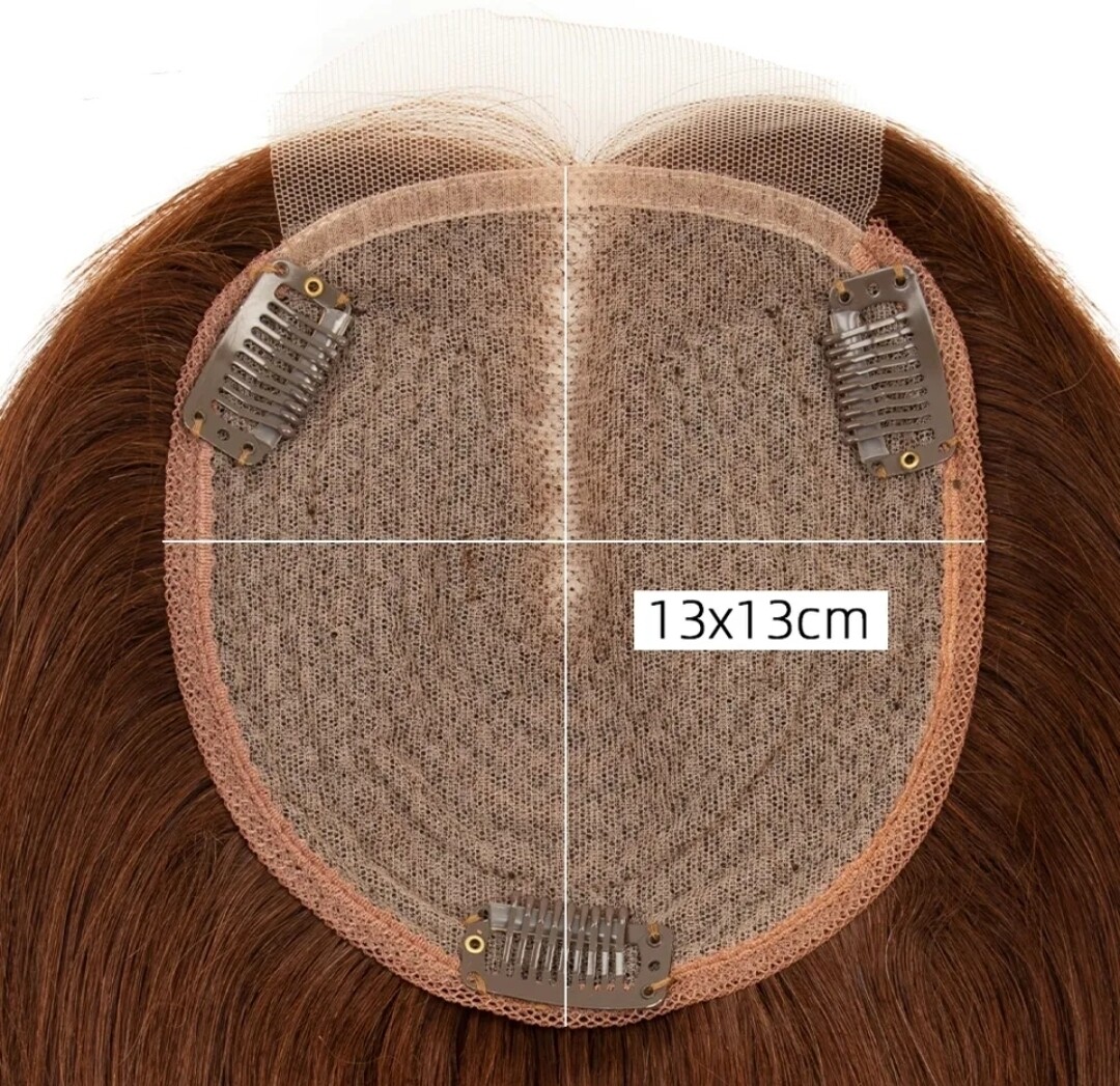 HUMAN HAIR TOPPER Lace Base 13x13cm