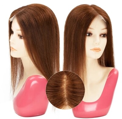Ladies Topper Human Hair 13x13cm Lace Base 14 Inch