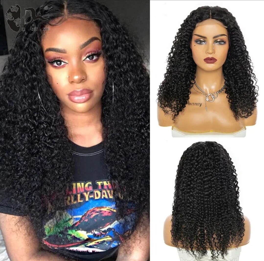 Mary - Wig - Jet Black Remy Hair Blend Lace Front 