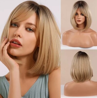 Nancy - Wig - Platinum Ash with Beige Highlights Ombre