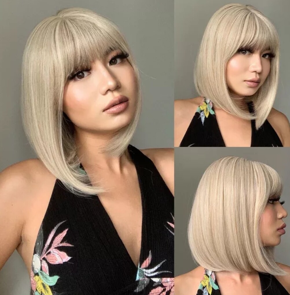 Irene Wig | Icy Blonde with Highlights 