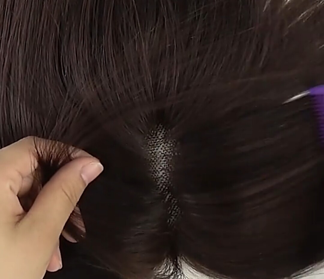 HUMAN HAIR TOPPER Lace Base 13x13cm