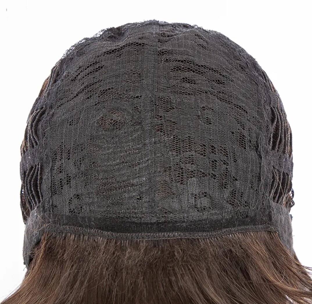 Mindee Wig | Dark Brown Human Hair Blend 