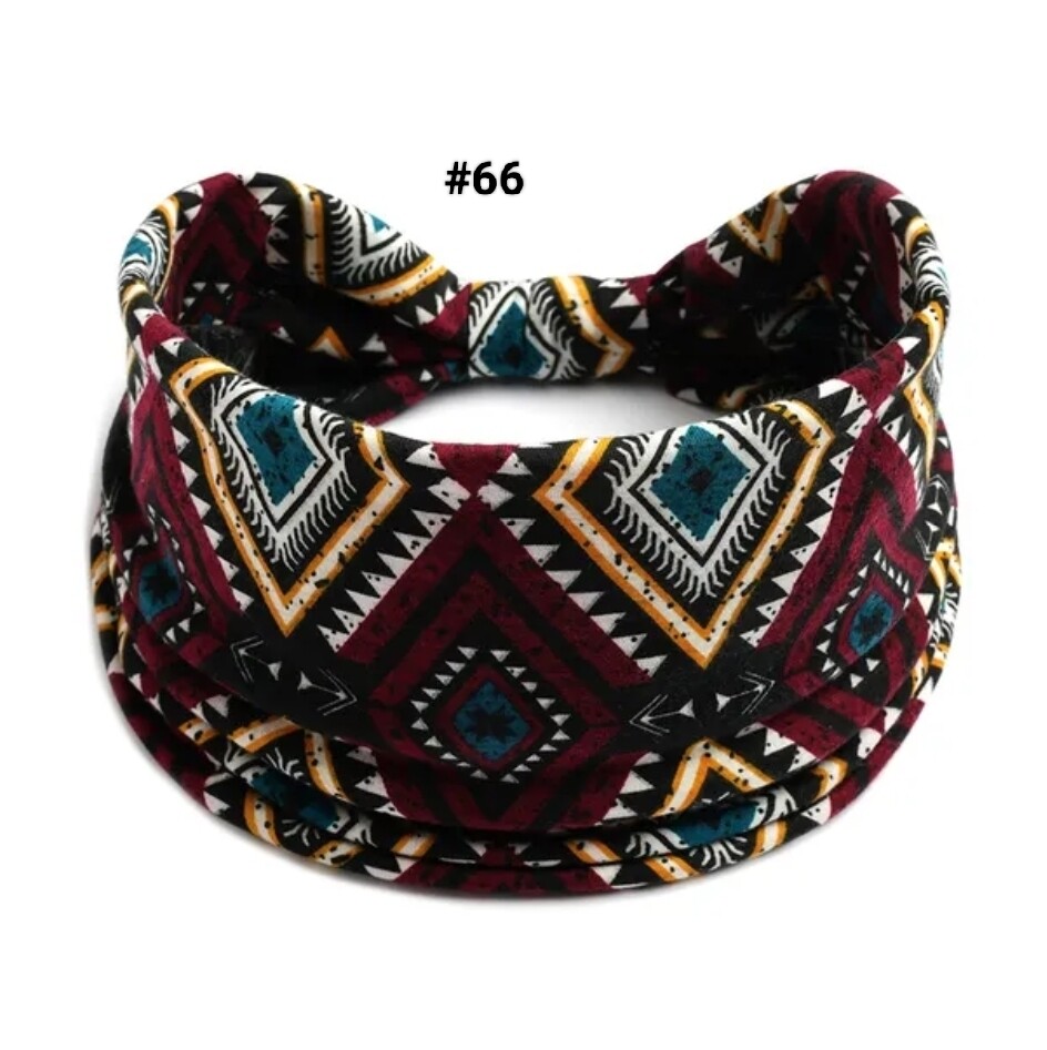 BOHO WIDE PRINTED HEADBAND