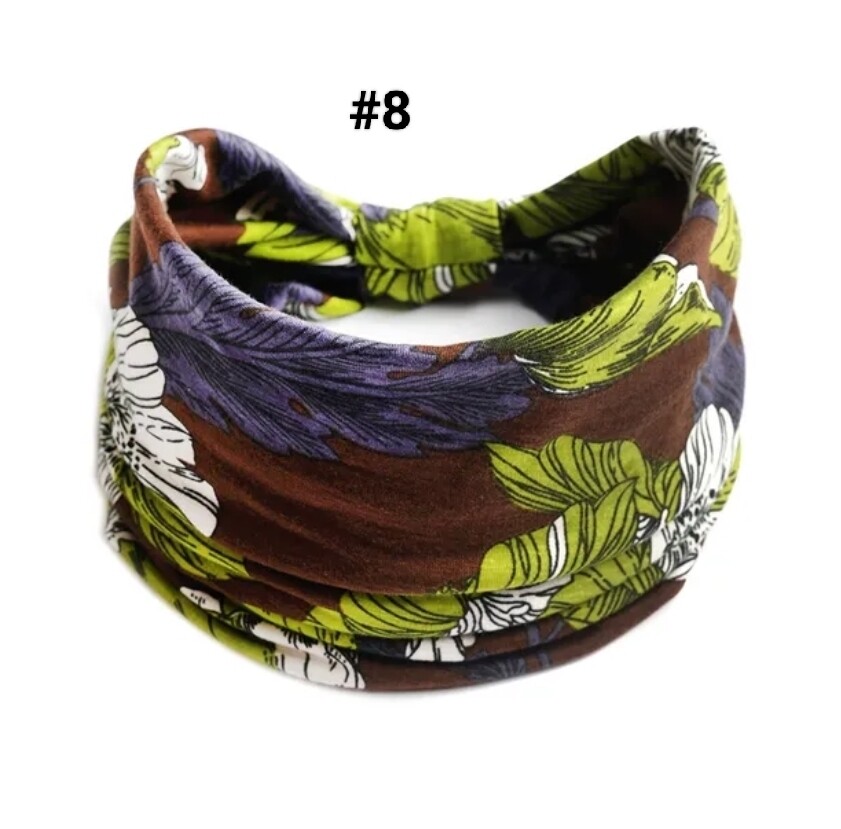 BOHO WIDE PRINTED HEADBAND