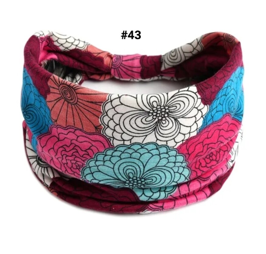 BOHO WIDE PRINTED HEADBAND