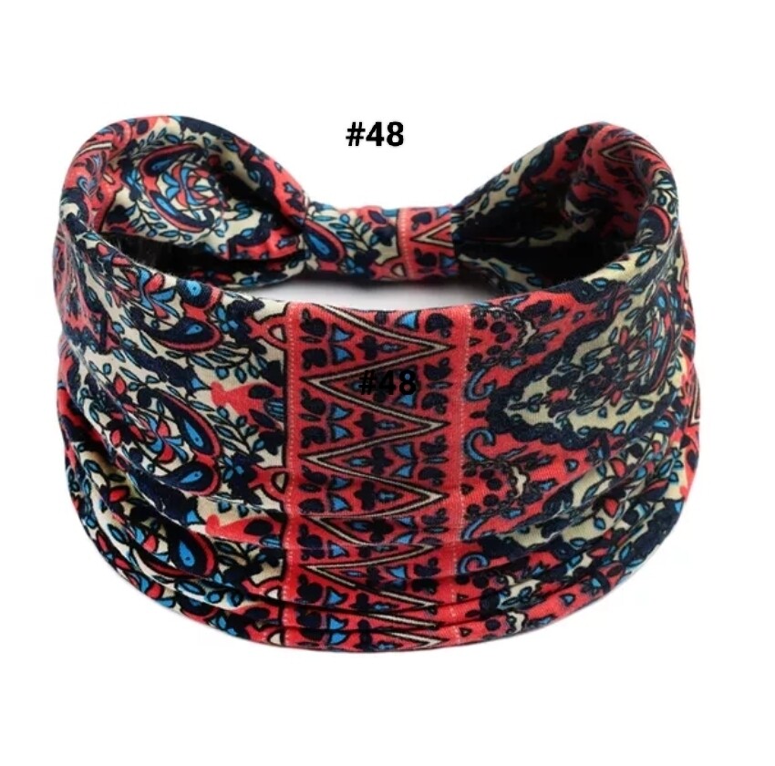 BOHO WIDE PRINTED HEADBAND