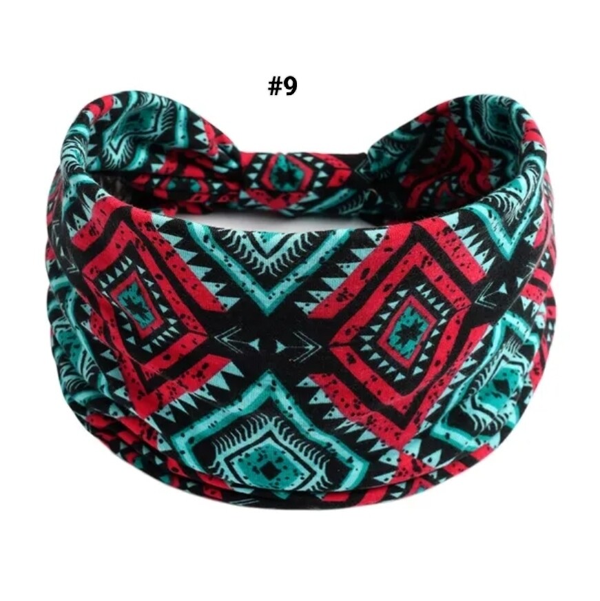 BOHO WIDE PRINTED HEADBAND