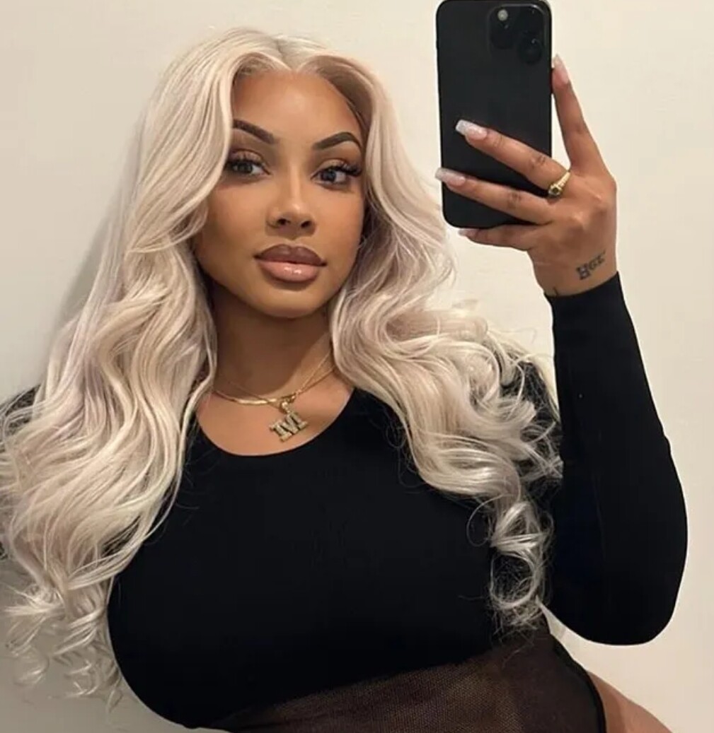 Brooky Wig | White Blonde Human Hair Lace Front