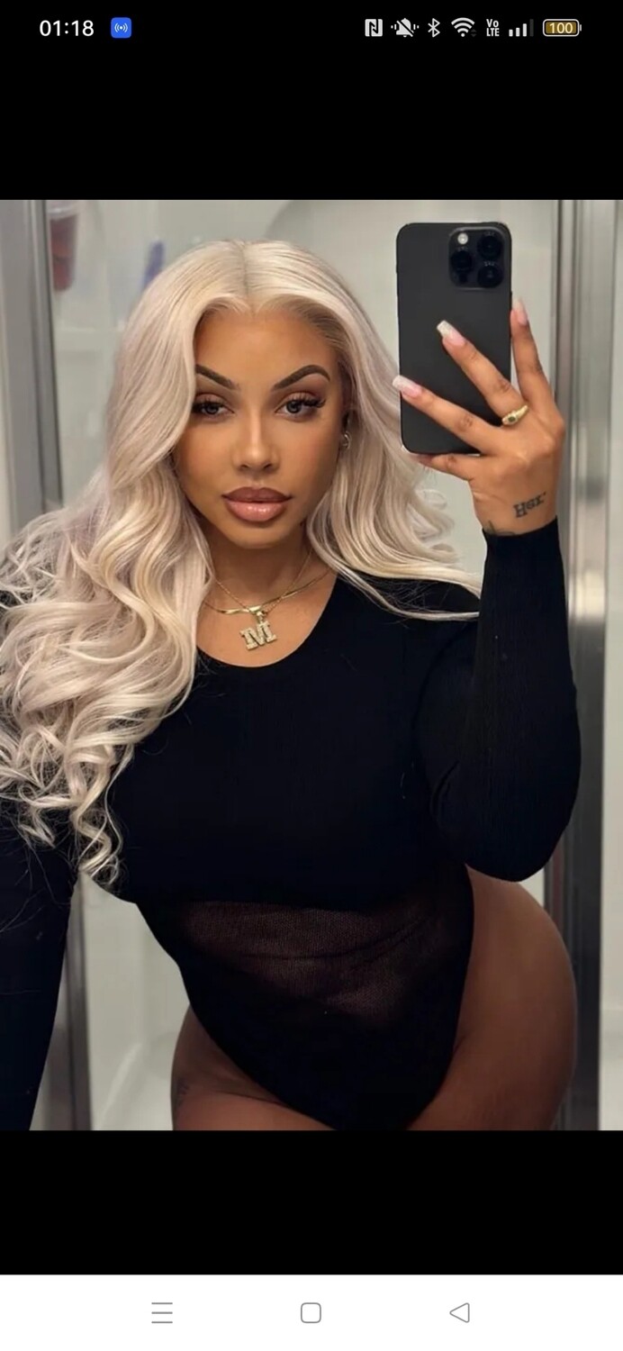 Brooky Wig | White Blonde Human Hair Lace Front