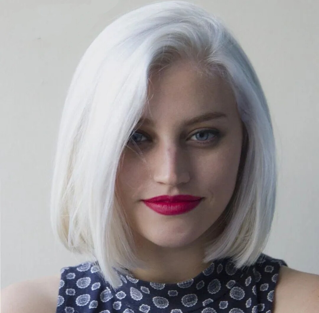 Vicky Wig | White Blonde Human Hair Lace Front 