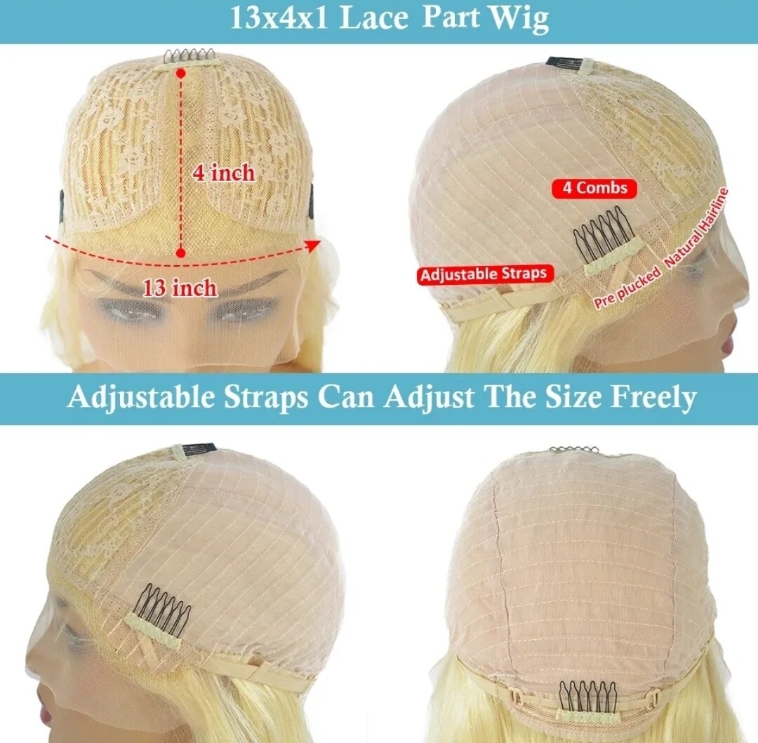 Daphne Wig | Platinum Blonde Human Hair Lace Front 