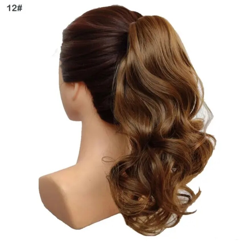 CLAW ON PONYTAIL EXTENSION BODY WAVE SYNTHETIC HAIR 16&quot;