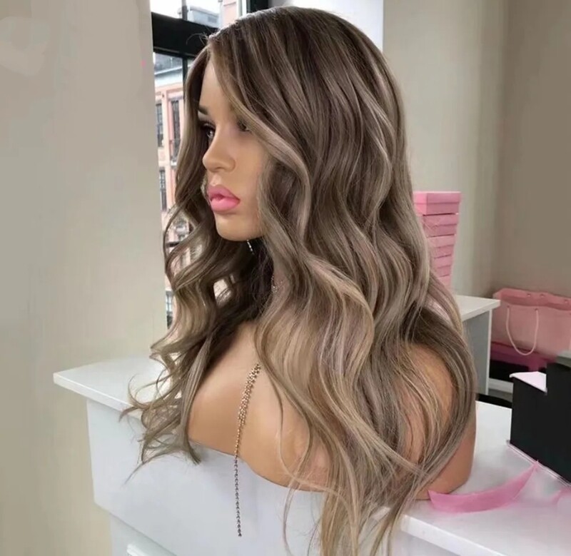 Larissa Wig | Streaky Ash Blonde Human Hair Lace Front