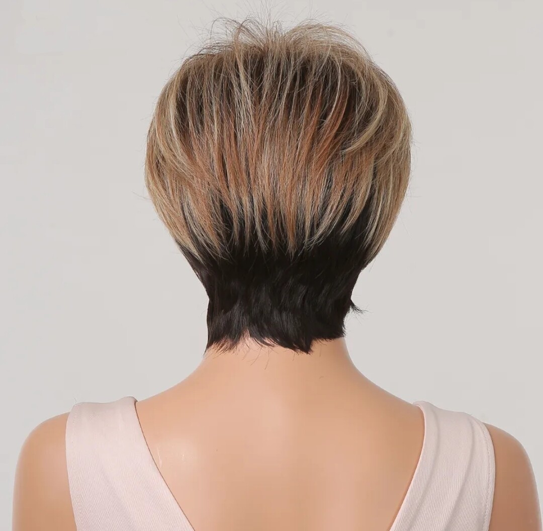 Desiree Wig | Blonde Brown Highlights Human Hair Blend
