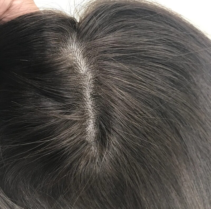 HUMAN HAIR TOPPER Silk Base 12x13cm | 13x15cm | 16x18cm