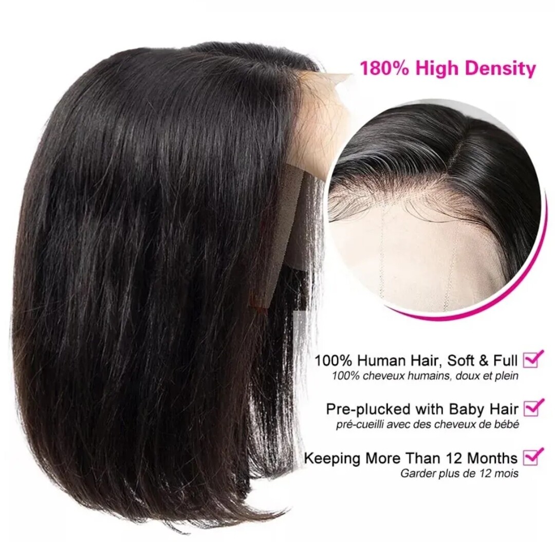 Mia Wig | Natural Black Human Hair Lace Front 