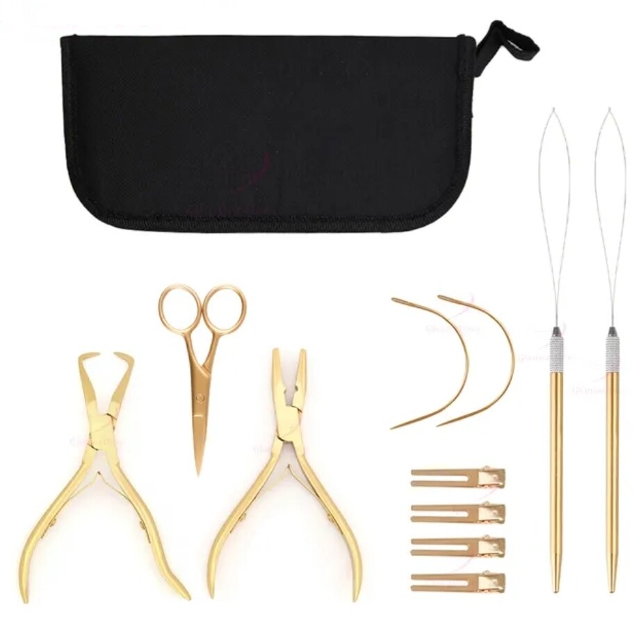 PROFESSIONAL HAIR EXTENSION TOOL KIT