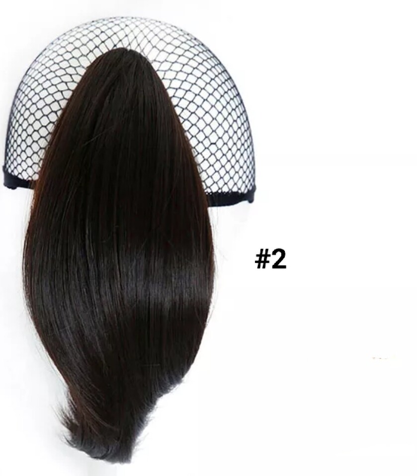 CLAW ON PONYTAIL EXTENSION STRAIGHT SYNTHETIC HAIR 8&quot;