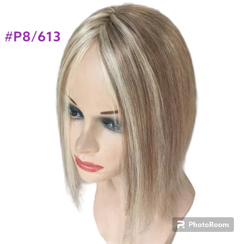 HUMAN HAIR TOPPER PU Base 4x5cm